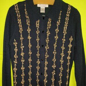 Vintage 80's Retro Petite Sophisticate  Sweater and Tank top set